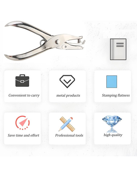 Perforador de Agujeros TENOC PPHS01SL 6mm para Oficina y Escuela