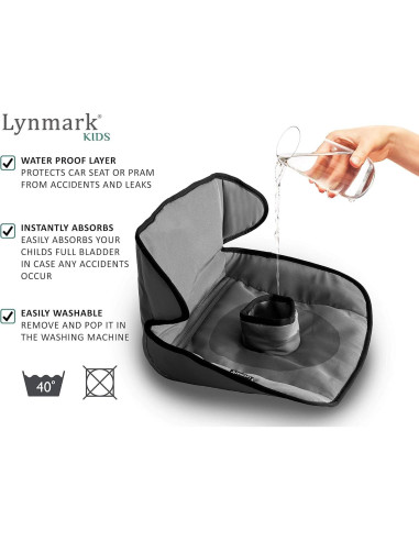 Protector de Asiento de Auto Lynmark 100% Impermeable Gris