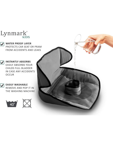 Protector de Asiento de Auto Lynmark 100% Impermeable Gris