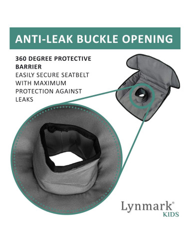Protector de Asiento de Auto Lynmark 100% Impermeable Gris
