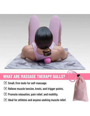 Bolas de Masaje de Silicona YENSI - Juego de 2 con Bolsa