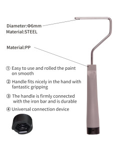 Kit de Rodillos de Pintura Mini Voomey 8 Piezas 10.16 cm 2