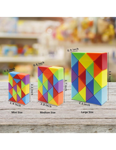 30 Juguetes de Rompecabezas Retorcidos Ganowo Arcoíris