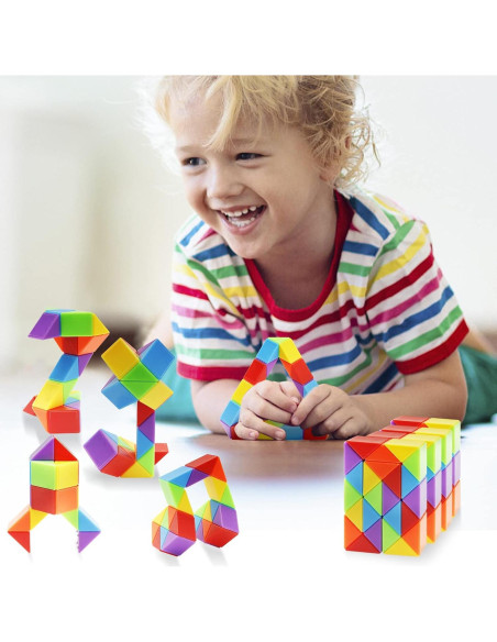30 Juguetes de Rompecabezas Retorcidos Ganowo Arcoíris