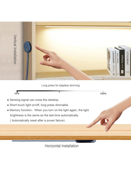 Interruptor Táctil LED Oculto Yogcow 12V 72W Control Inteligente