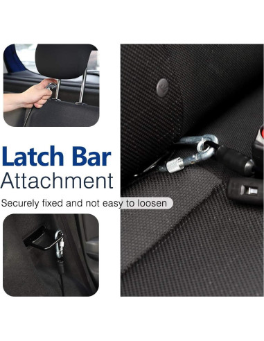 Cinturón de Seguridad para Perros Pawaboo 66 cm Negro