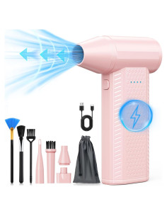 Soplador de Aire Comprimido FourQ F4001 Rosa 130000 RPM