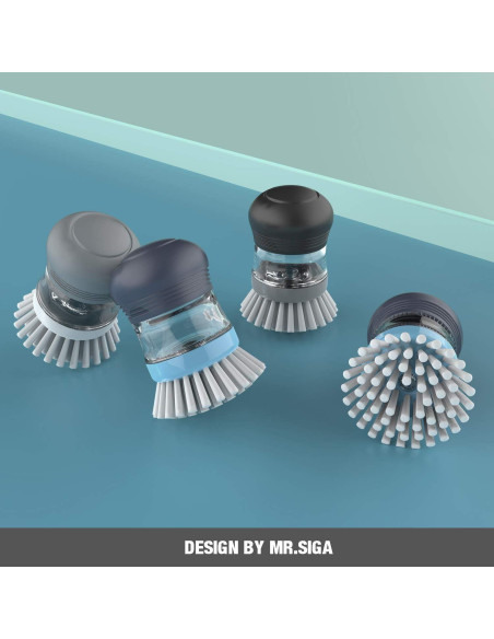 Cepillo Dispensador de Jabón MR.SIGA - Paquete de 2 Azul Marino