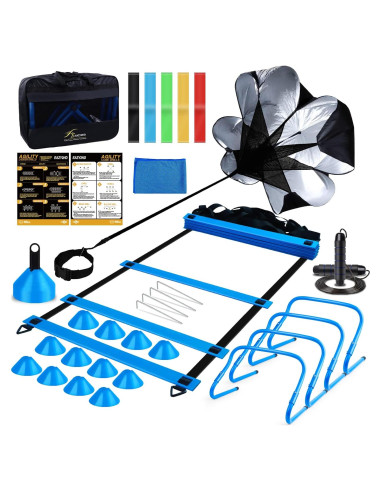 Conjunto de Entrenamiento de Agilidad Eazy2hD - Escalera, Conos, Vallas