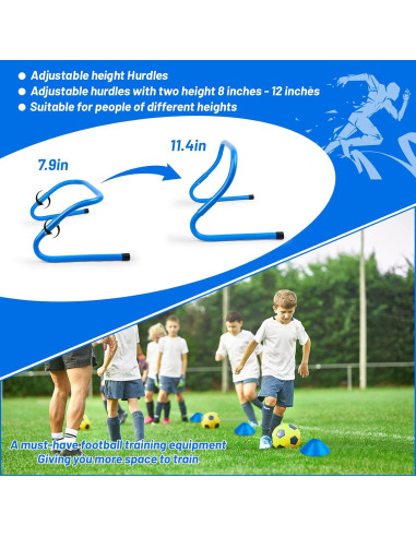 Conjunto de Entrenamiento de Agilidad Eazy2hD - Escalera, Conos, Vallas