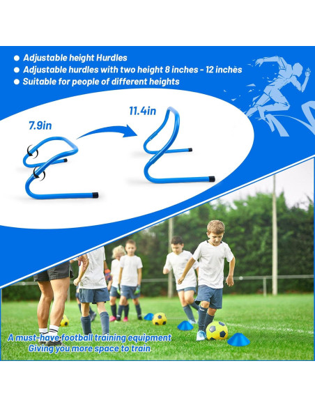 Conjunto de Entrenamiento de Agilidad Eazy2hD - Escalera, Conos, Vallas