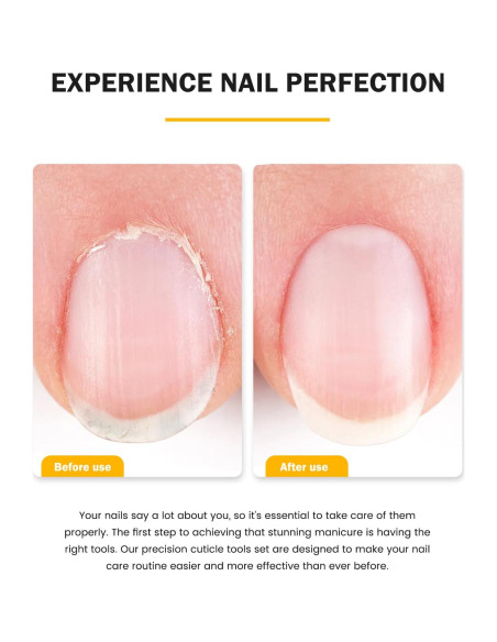 Cortador de Cutículas BEZOX con Empujador - Acero Inoxidable