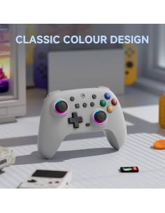 Controlador Inalámbrico ECHTPower para Nintendo Switch Gris 2