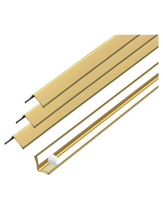 Protector de Esquina de Pared Dorado Awvob 90 cm 4 Piezas