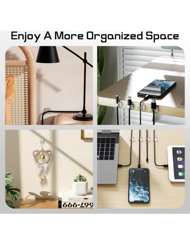 60 Clips de Luz de Navidad Autoadhesivos KGROTE - Transparente