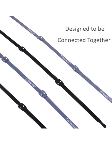 Correas de Cable Reutilizables Trilancer 50 Piezas 20.32 cm Negro