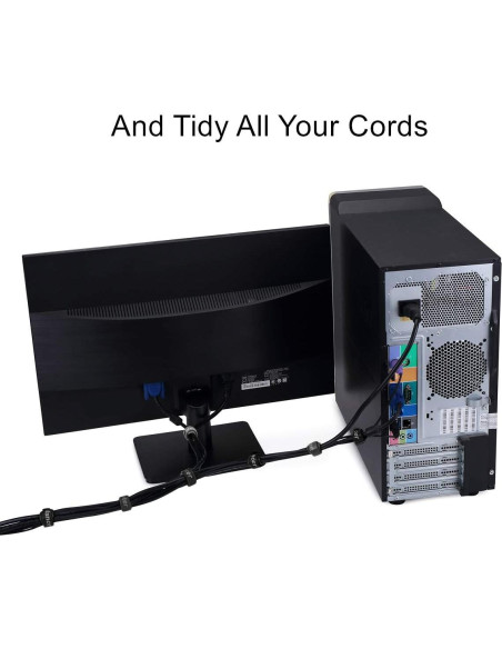 Correas de Cable Reutilizables Trilancer 50 Piezas 20.32 cm Negro Correas de Cable Reutilizables Trilancer 50 Piezas 20.32 cm Negro