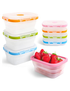 Set de 4 Contenedores Plegables Ecoberi 350ml Silicona