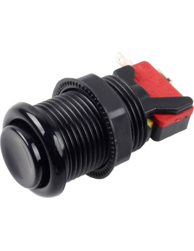 Botones de Arcade EG STARTS 30mm Tipo Happ 6 Piezas Negro