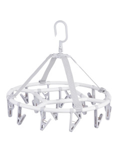 Perchero Plegable para Secar Ropa Foshine 34x34cm 20 Clips