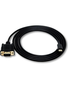 Adaptador USB-C a VGA 1080P Sonilco - Cable Negro 2
