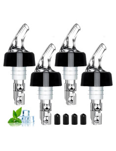 Vertedor Automático Medido Aimery 1 oz Set de 4 para Vino