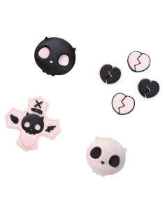 Conjunto de Tapas de Botones GeekShare para Switch - Calavera Rosa