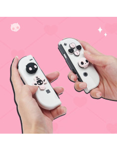 Conjunto de Tapas de Botones GeekShare para Switch - Calavera Rosa 2
