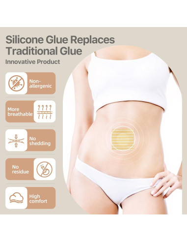 20 Parches de Aceite de Ricino de Silicona SUERAN - Higiénicos