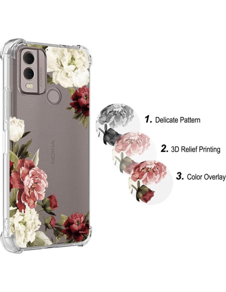 Funda TPU Floral para Nokia G11 Plus - Protección Premium
