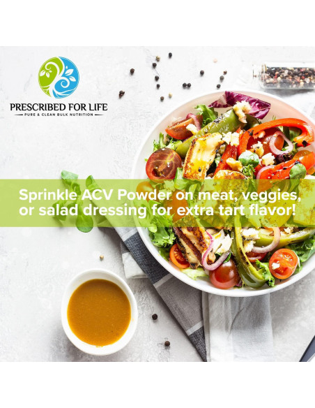 Polvo de Vinagre de Sidra de Manzana Orgánico Prescrito para la Vida 113g