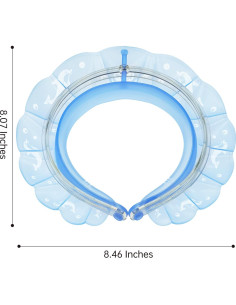 Visera de baño Kair para bebés y niños - Azul, silicona ajustable 2