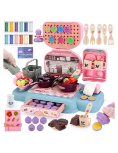 Juego de Masa de Colores Crelloci 65 Piezas Tienda de Abarrotes