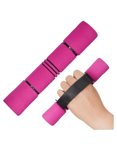 Pesas de Mano Ajustables Yes4All 0.91kg Rosa - Antideslizante