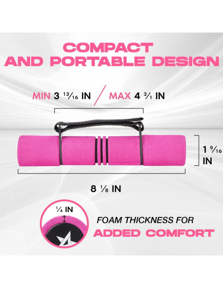 Pesas de Mano Ajustables Yes4All 0.91kg Rosa - Antideslizante