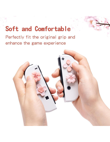 Tapas de Botones GeekShare para Nintendo Switch - Sakura