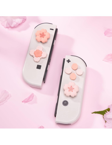 Tapas de Botones GeekShare para Nintendo Switch - Sakura