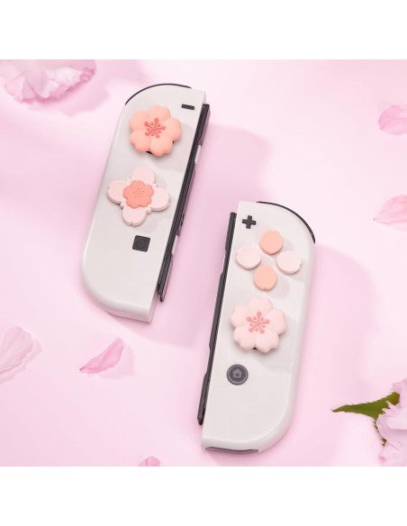 Tapas de Botones GeekShare para Nintendo Switch - Sakura