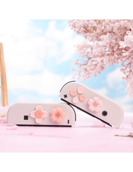 Tapas de Botones GeekShare para Nintendo Switch - Sakura