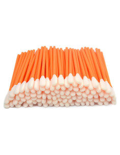 Hisopos de Espuma Sin Pelusa Wellgler 9.27 cm 100 PCS Naranja