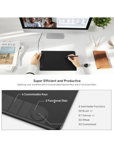 Tableta de Dibujo VEIKK VK1060PRO 10x6" 8192 Niveles Presión 2