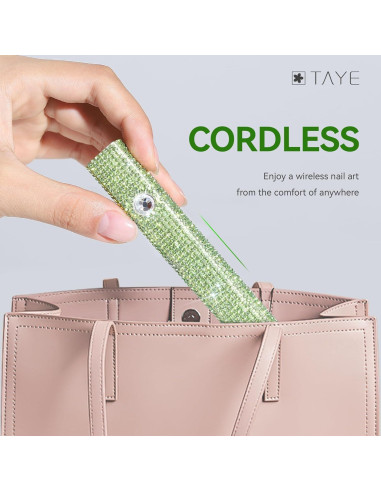 Lámpara UV portátil TAYE para uñas de gel, 20s/60s, Verde