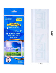 Trampas Adhesivas para Moscas Garsum - 12 Piezas Ecológicas 2