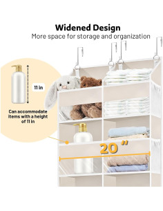 Organizador sobre la puerta Ofiray-home 5 niveles 10 compartimentos 2