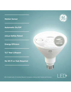 Bombillas LED GE+ PAR38 con Sensor de Movimiento 15W (Paquete de 2) 2