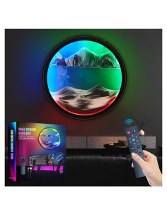 Aplique de Pared LED OLYWEI Negro 44.7 cm Control Remoto RGB