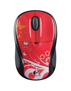 Ratón Óptico Inalámbrico Logitech V220 Mariposa Rubor 2