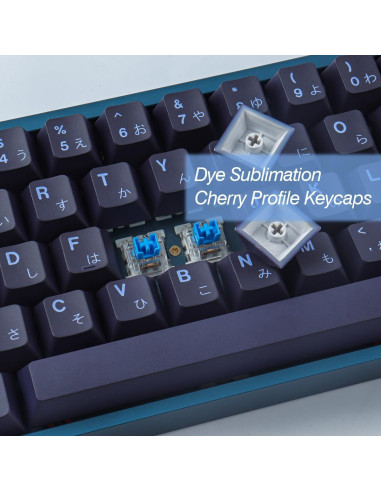 Juego de Teclas PBT JOMKIZ 148 Teclas Perfil Cherry Negro