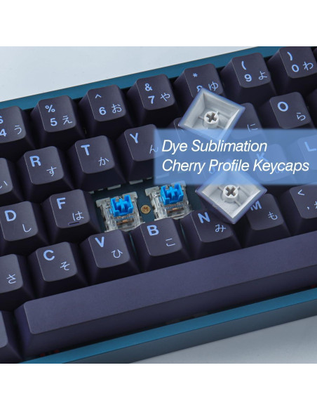 Juego de Teclas PBT JOMKIZ 148 Teclas Perfil Cherry Negro