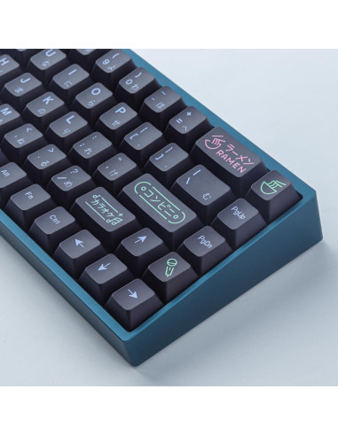 Juego de Teclas PBT JOMKIZ 148 Teclas Perfil Cherry Negro